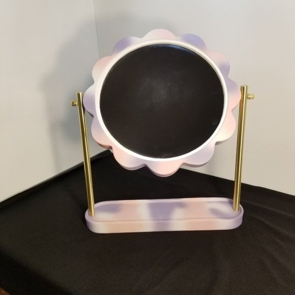 NEW Wild Sage 5X Tie Dye Daisy Vanity Mirror Resin/Metal - Multicolor - Picture 4 of 8